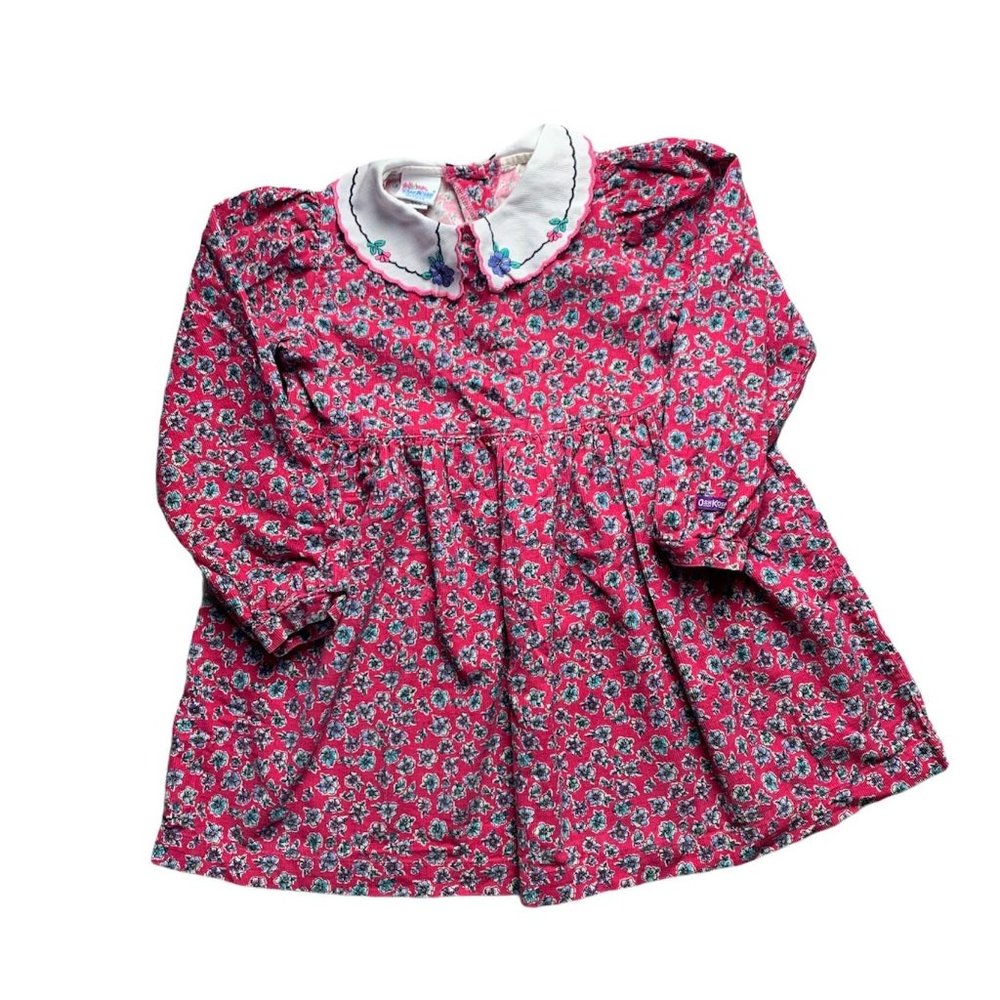 Vintage OshKosh B Gosh Corduroy Pink Dress 6X